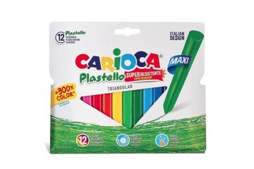 Carioca Pastel Boya Jumbo Üçgen Elle. Kir. Yıkanabilir 12 Li 42671