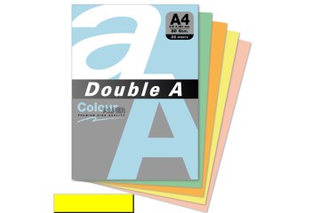 Double A Renkli Kağıt 25 Lİ A4 80 GR Limon Sarısı