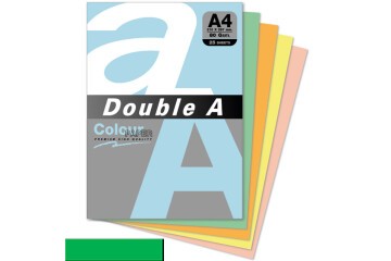 Double A Renkli Kağıt 25 Lİ A4 80 GR Papağan Yeşili