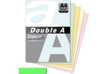 Double A Renkli Kağıt 25 Lİ A4 80 GR Pastel Zümrüt Yeşili