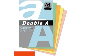 Double A Renkli Kağıt 25 Lİ A4 80 GR Safran