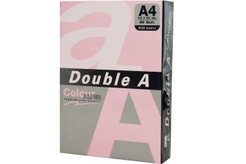 Double A Renkli Kağıt 500 LÜ A4 80 GR Pastel Pembe
