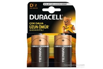 Duracell Alkalin Orta Boy Pil (C)  2 Lİ Kartela