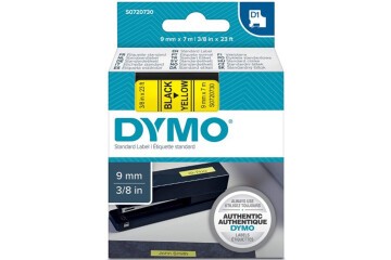 Dymo D1 Şerit Standart 9 MMx7 MT Sarı Üzerine Siyah 40918 S0720730
