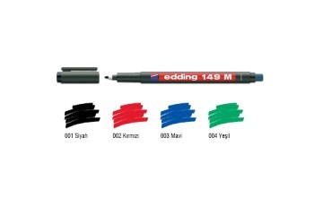 Edding Asetat Kalemi Permanent M Seri 1.0 MM Siyah 149 M