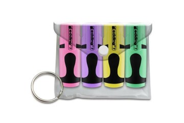 Edding Fosforlu Kalem Mini Pastel Renkler 4 Lü Poşet ED7P499PAS