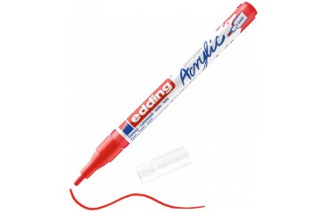 Edding Markör Akrilik İnce Uçlu 1-2 MM Trafik Kırmızı 902 5300