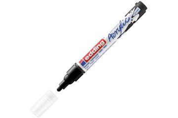 Edding Markör Akrilik Orta Uçlu 2-3 MM Siyah 901 5100