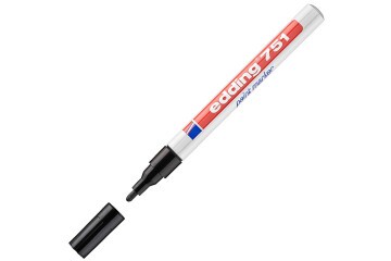 Edding Markör Dekor Boya Yuvarlak Uçlu 1-2 MM Siyah 751