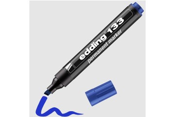 Edding Markör Permanent Kesik Uç Mavi 133