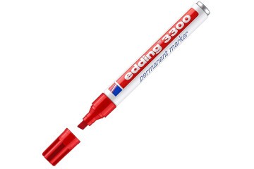 Edding Markör Permanent Kesik Uçlu 1-5 MM Kırmızı 3300
