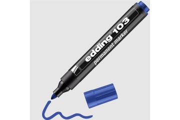 Edding Markör Permanent Yuvarlak Uç Mavi 103