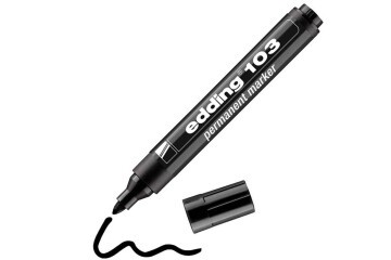 Edding Markör Permanent Yuvarlak Uç Siyah 103