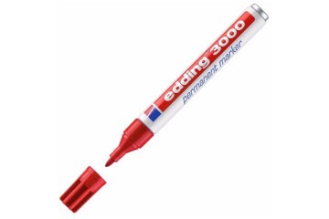 Edding Markör Permanent Yuvarlak Uçlu 1.5-3 MM Kırmızı 3000