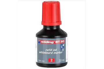 Edding Tahta Kalem Mürekkebi Damlalıklı Ekonomik 30 ML Kırmızı 2 Li BT30