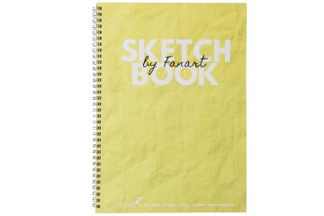 Fanart Academy Sketch Book 120 GR Spiralli 50 YP A4 Sarı 8674