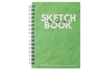 Fanart Academy Sketch Book 120 GR Spiralli 50 YP A6 Yeşil 8673
