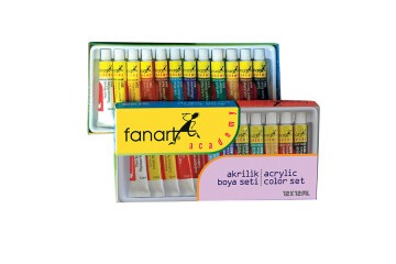 Fanart Akrilik Boya Academy Tüp 12 Lİ 12 ML F-2000.S12
