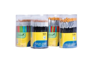 Fanart Yuvarlak Fırça Sentetik Kıllı Akrilik-Yağlı Boya 144 LÜ 535