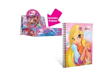 Gıpta Defter Karton Kapak A6 Winx Club ( 36 Lı Stand ) 3120