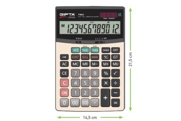 Gıpta Hesap Makinesi Masa Üstü 12 Hane F3042