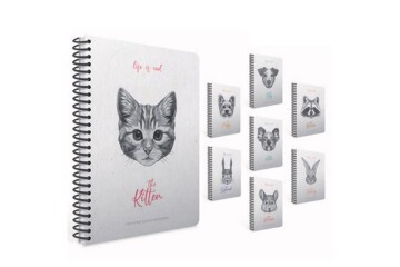 Gıpta Lıfe Is Cool Spiralli Sert Kapak Defter 19x26 120 YP Kareli