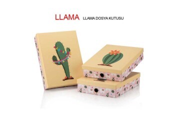 Gıpta Llama Dosya Kutusu llama Dosya Kutusu ORG8844