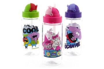 Gıpta Matara Kral Şakir Desenli Pipetli Tritan 500 CC K222027