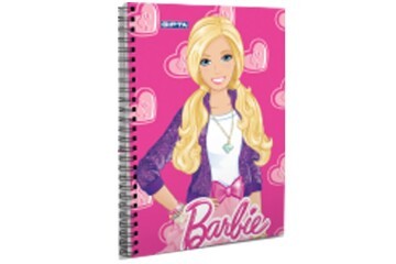 Gıpta Not Defteri Spiralli Karton Kapak ( 36 Lı Stand ) A6 Barbie 5516