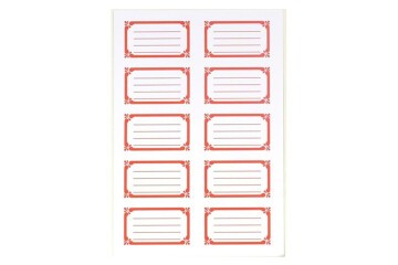 Gıpta Okul Etiketi Frame Kırmızı 3 YP