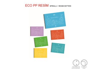 Gıpta Resim Defteri Eco Plastik Spiralli 35x50 25 YP 4957