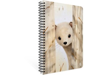 Gıpta Sneak Peek Spiralli Karton Kapak Defter A4 80 YP Kare.