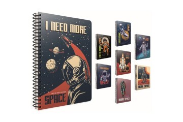 Gıpta Space Spiralli Karton Kapak Defter A4 80 YP Çizgili