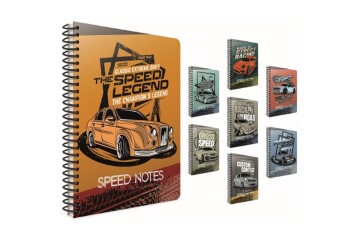 Gıpta Speed Notes SpiralliKarton Kapak Defter A4 80 YP Çiz.