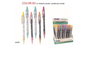 Gıpta Versatil Kalem 0.7 MM ( 48 Li Stand ) 6 Desen K1970