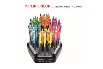 Gıpta Versatil Kalem Kıplıng 0.7 MM ( 36 Li Stand ) Neon 6 Renk K1860