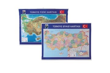Gülpaş Harita Türkiye Siyasi-Fiziki Çıtalı 70x100 999