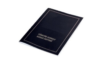 Gülpaş Yönetim Kurulu Karar Defteri Plastik Kapak 40 Yp