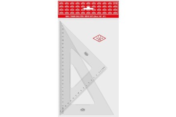 Hatas Öğrenci Gönye Seti 45-60 Derece Plastik 26 CM 0806