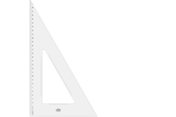 Hatas Öğrenci Gönyesi 60 Derece Plastik 30 CM 0801