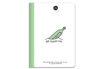 Hisli Şeyler Defter A5 80 YP Renkli Syf Çizgili Yeşil 500643-99