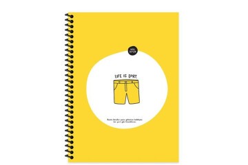 Hisli Şeyler Spiralli Karton Kapak Stickerli Defter 18,5x25 80 YP Kar.