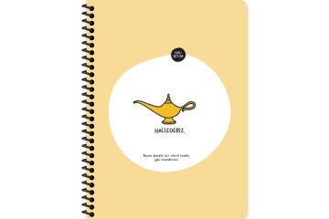 Hisli Şeyler Stickerli Defter Hallederiz 16,5x22,5 80 YP Çiz.