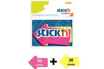 Hopax Stickn 76x50 Ok Şekilli Neon 2 Renk 60 YP 21141