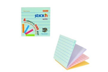 Hopax Stickn 76x76 Magıc Çiz. 4 Pastel Renk 100 YP