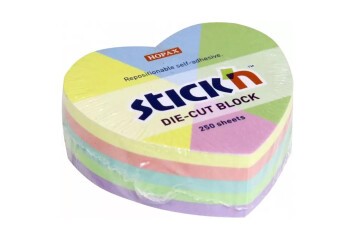 Hopax Stickn Yapışkan Notblok 64x67 Pastel Kalp 250 YP 21835