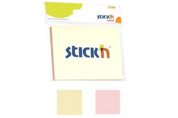 Hopax Stıckn Yapışkanlı Not Kağıdı 100 YP 76x102 2 Pastel Renk 21094