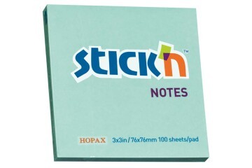 Hopax Stıckn Yapışkanlı Not Kağıdı 100 YP 76x76 Pastel Mavi HE21149