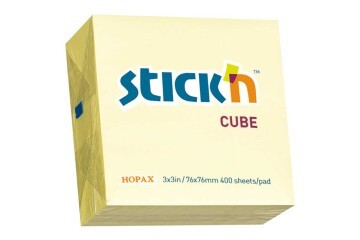 Hopax Stıckn Yapışkanlı Not Kağıdı 400 YP 76x76 Sarı 21072