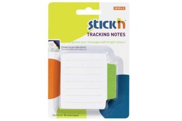 Hopax Stıckn Yapışkanlı Not Kağıdı Çizgili Sep.50 YP 70x70 Beyaz Yeşil 21486